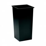 5 Star Waste Bin Square Metal Scratch-resistant W325xD325xH630mm 48 Litres Black