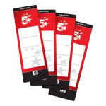 5 Star Spine Labels for Lever Arch File Self-adhesive Pack of 10