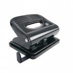 5 Star Punch 2-Hole Plastic Base Metal Handle Capacity 18x 80gsm Black
