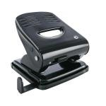 5 Star Punch 2-Hole Metal with Plastic Base Capacity 30x 80gsm Black