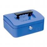 5 Star Cash Box 8 Inch W150xD200xH78mm Blue