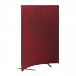 Trexus 800 Curved Screen Free-standing with Stabilising Feet W800xH1500mm Burgundy