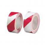 Hazard Tape Soft PVC Internal Use 50mmx33m Red and White