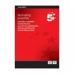 5 Star Laminating Pouches 150 micron for A5 Glossy Ref 5025 [Pack 100]