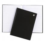 5 Star Notebook Casebound Hard Cover Ruled 80gsm A5 Black [Pack 5]