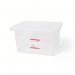 Cheap Stationery Supply of Storage Box Plastic with Lid Stackable 35 Litre Clear Office Statationery