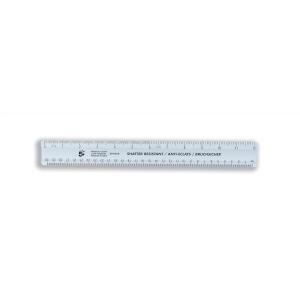 Cheap Stationery Supply of 5 Star Ruler Plastic Shatter-resistant 300mm Blue Tint Pack of 10 Office Statationery