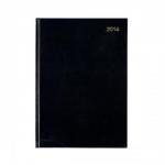 5 Star 2014 Big Diary 2 Full Pages Per Day White Wove Paper 70gsm W210x297mm A4 Black