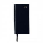 5 Star 2014 Pocket Diary Slim Week to View Portrait 70gsm W80xH160mm Black
