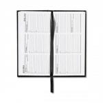 5 Star 2014 Pocket Diary Slim Week to View Landscape 70gsm W160xH80mm Black