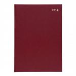5 Star 2014 Diary Day to Page Saturday and Sunday Separate 70gsm W210x297mm A4 Red