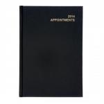 5 Star 2014 Appointment Diary Day to Page Half-hourly Intervals 70gsm W148xH210mm A5 Black