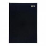 5 Star 2014 Diary 2 Days to Page Combined Saturday and Sunday 70gsm W210xH297mm A4 Black