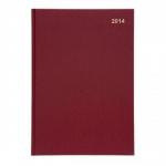 5 Star 2014 Diary 2 Days to Page Combined Saturday and Sunday 70gsm W210xH297mm A4 Red