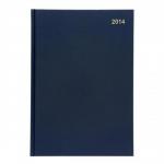 5 Star 2014 Diary Week to View Full Week on Two Pages 70gsm W210xH297mm A4 Blue