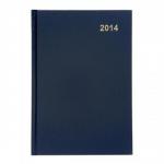 5 Star 2014 Diary Week to View Full Week on Two Pages 70gsm W148xH210mm A5 Blue