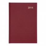5 Star 2014 Diary Week to View Full Week on Two Pages 70gsm W148xH210mm A5 Red
