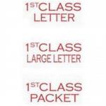 Xstamper 3In1 Wdstamp 1St Class Post Red