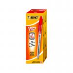 Bic Cristal Clic Ballpoint Pen  Red 850734