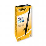 Bic Soft Feel Retr BallPen Black 914360