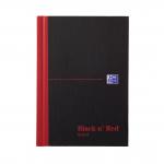Black n Red Book Casebound 90gsm Ruled 192pp A6 Ref 100080429 [Pack 5]