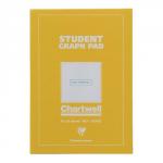 chartwell graph pad A4  5mm ylw/blue j424b