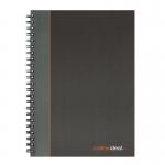 collins ideal wiro book blk/gry A4 