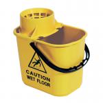 Mop Bucket Wringer 15Ltr Yellow SM15YL