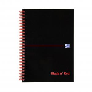 Cheap Stationery Supply of Black n Red Notebook Soft Cover Wirebound Perforated 90gsm Ruled 100pp A5 100080155 Pack of 10 Office Statationery