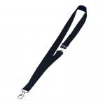 Durable Textile Necklc 20mm Black  P10 8137