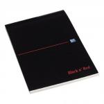 Black n Red Executive Desk Pad 90gsm Margin Ruled 100pp A4 Ref 100100861 [Pack 10]