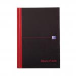 Black n Red Book Casebound 90gsm Ruled 192pp A5 Ref 100080459 [Pack 5]