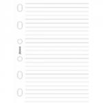 Filofax Pocket Ruled Sheets White 213008