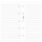 Filofax Mini Refill Ruled White 513008