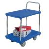 GPC Platform Trolley Plastic 2Tier Blue