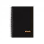 Rhodia Busi Bk A5Plus Wbnd PP Nbk Black