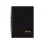 Rhodia A-Z Index Book A5 Wbnd HB Black