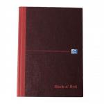 Black n Red Book Casebound 90gsm Ruled Indexed A-Z 192pp A5 Ref 100080491 [Pack 5]