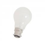 60W Pearl Gls Bulb Bc 3027