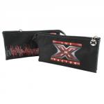 Helix X-Factor 3-Pckt Pencil Case Black