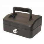 Helix 15cm Sloping Lid Cash Box Black