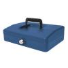 Helix 25cm Sloping Lid Cash Box Blue