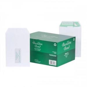 Cheap Stationery Supply of Basildon Bond Envelopes Pocket Peel and Seal Window 100gsm White C5 Pack of 500 Office Statationery