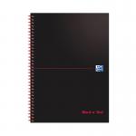 black n red wiro notebook A4  feint
