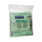 Wypall Microfibre Cloths Green 8396 Pack of 6