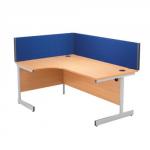FF Jemini Desk Scrn 800mm Strt Blue