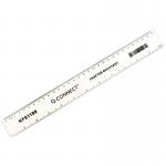 Q-Connect Ruler Shatterproof 30cm Clear
