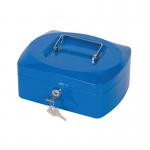 Q-Connect 8in CashBox Blue