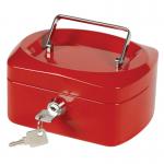 Q-Connect Cash Box 6 inch Red