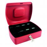 Q-Connect Cash Box 10 inch Red